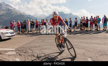 Thomas De Gendt belgischer Radfahrer Tour de France 2018 Radsport Stadium 11 La Rosiere Rhone Alpes Savoie Frankreich Stockfoto