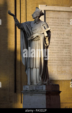 Der Heilige Karl Borromäus von Attilio Selva, San Carlo Al Corso, Rom Stockfoto