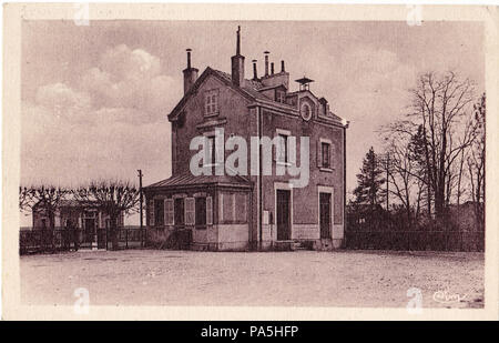 . Français: Carte postale Ancienne éditée par CIM: GEVREY-CHAMBERTIN - La Gare. 1930 s 313 CIM-GEVREY-CHAMBERTIN - La Gare Stockfoto