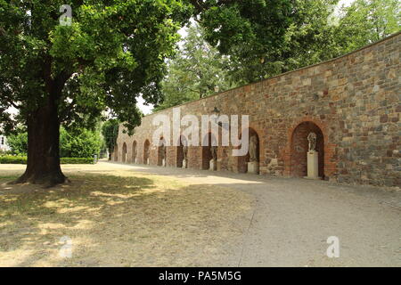 Romanische Straße. Straße der Romanik. Stockfoto