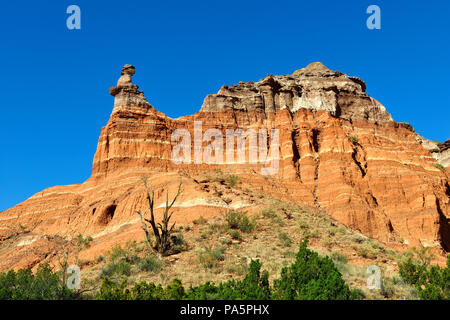 Felsformation, Palo Duro Canyon State Park, Texas, USA Stockfoto