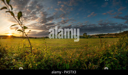 Burpham Camp Eisenzeit promontory Fort in der Nähe von Arundel, West Sussex, Großbritannien Stockfoto