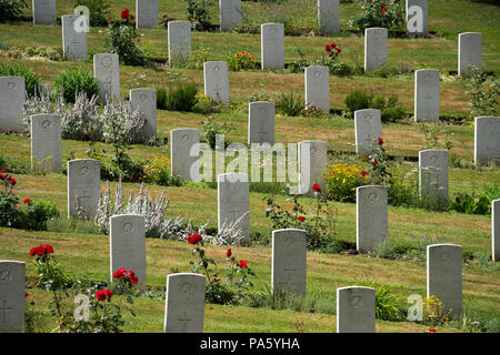 Castiglione Südafrikanischen CWGC Friedhof. Juni 2018 Castiglione dei Pepoli ist eine Stadt in der Provinz von Bologna, etwa 60 Kilometer nördlich von Florenz Stockfoto