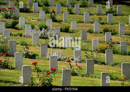 Castiglione Südafrikanischen CWGC Friedhof. Juni 2018 Castiglione dei Pepoli ist eine Stadt in der Provinz von Bologna, etwa 60 Kilometer nördlich von Florenz Stockfoto