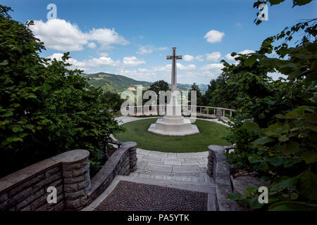 Castiglione Südafrikanischen CWGC Friedhof. Juni 2018 Castiglione dei Pepoli ist eine Stadt in der Provinz von Bologna, etwa 60 Kilometer nördlich von Florenz Stockfoto