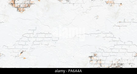 Ein Beispiel für eine schön Schmutzig weiße Wand Stockfoto
