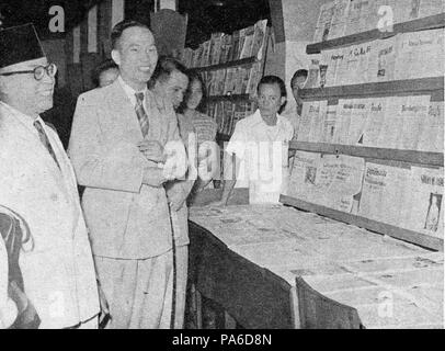 176 Mohammad Hatta, Tambahan dan Pembetulan Ratshausen Buku Indonesien 1954, p64 Stockfoto