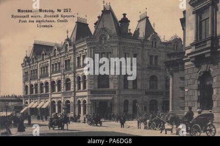 Crédit Lyonnais bank Kuznetsky Die meisten in Moskau. Museum: private Sammlung. Stockfoto