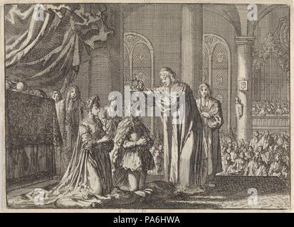 Henry Compton Krönung William und Mary an der Westminster Abbey am 11. April 1689. Museum: private Sammlung. Stockfoto