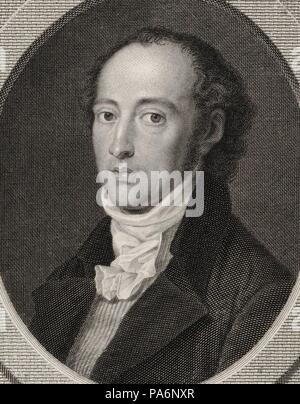 Portrait des Komponisten Johann Anton André (1775-1842). Museum: private Sammlung. Stockfoto