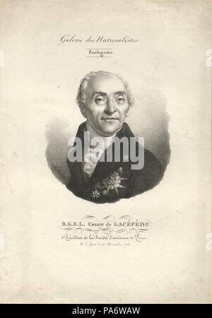 Bernard-Germain - Etienne de la Ville-sur-Illon, comte de Lacépède (1756-1815). Museum: private Sammlung. Stockfoto