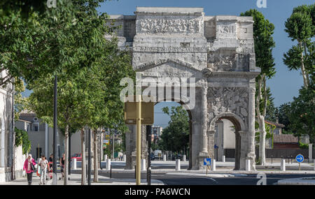 L'Arc antiken d'Orange, Orange, Vaucluse, Frankreich Stockfoto