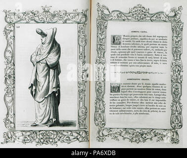 23 Armena casta - Vecellio Cesare - 1860 Stockfoto