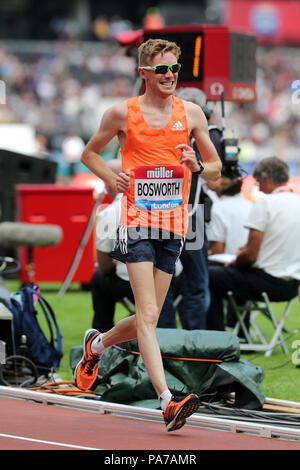 London, Großbritannien. 18. Juli 21. konkurrieren in der Männer 3000 m Rennen laufen Finale bei den 2018, IAAF Diamond League, Jubiläum Spiele, Queen Elizabeth Olympic Park, Stratford, London, UK. Foto: Simon Balson/Alamy leben Nachrichten Stockfoto