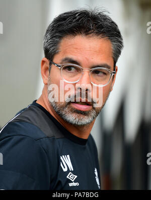 Essen, Deutschland. 21. Juli 2018. Fussball: Test Matches, Internationale blitz Turnier bei Rot-Weiss Essen, Platz 3 Play-off, SV Werder Bremen vs Huddersfield Town: Huddersfield Town Head Coach David Wagner. Credit: Ina Faßbender/dpa/Alamy leben Nachrichten Stockfoto