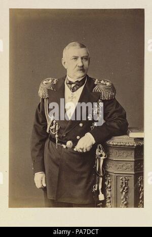 Porträt des Grafen Friedrich Maurice (Fjodor Loginovich) van Heiden (1821-1900). Museum: Staatliche Russische Film und Foto Archiv, Krasnogorsk. Stockfoto