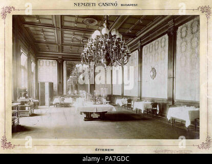 85A Nemzeti Casino (cziráky - palota) étterme. - Budapest, Fortepan 83093 Stockfoto