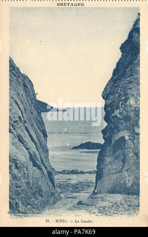 38 Binic-FR-22-Vers 1930 - Le Goulet Stockfoto