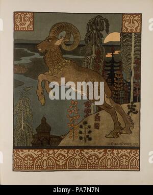 Abbildung: für Alte russische Legende "Wolga". Museum: private Sammlung. Stockfoto