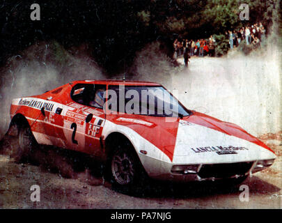 227 Sandro Munari - Lancia Stratos HF Marlboro (1974 Rallye San Remo) Stockfoto