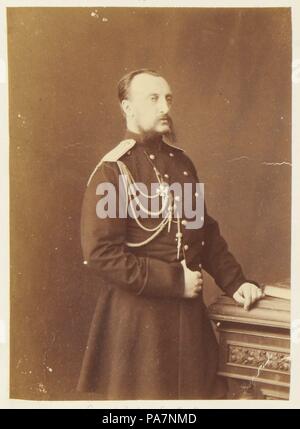 Portrait of Grand Duke Nicholas Nikolaevich (der Ältere) von Russland (1831-1891). Museum: Staatliche Russische Film und Foto Archiv, Krasnogorsk. Stockfoto