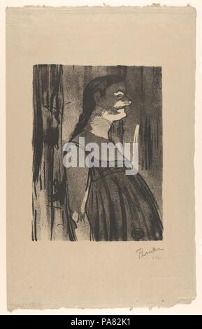 Madame Abdala (von Le Café Konzert). Künstler: Henri de Toulouse-Lautrec (Französisch, Albi 1864-1901 Saint-André-du-Bois). Abmessungen: Bild: 10 5/8 x 7 7/8 in. (27 × 20 cm) Blatt: 18 1/4 x 11 7/16 in. (46,3 × 29 cm). Drucker: Edward Ancourt (Französisch, 19. Jahrhundert). Herausgeber: l'Estampe Originale. Serie/Portfolio: Le Café Konzert; Suite von elf Lithographien auf Japan Papier. Datum: 1893. Artwork auch als: LE CAFE KONZERT bekannt. Museum: Metropolitan Museum of Art, New York, USA. Stockfoto