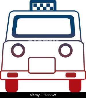 Englisch taxi auto transport public Vector Illustration neon Stock Vektor