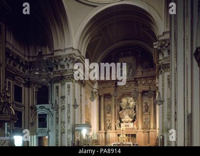 RETABLO DE LA COLEGIATA DE SAN ISIDRO. Autor: Pedro Sanchez/BAUTISTA FRANCISCO. Lage: COLEGIATA DE SAN ISIDRO - INTERIEUR, MADRID, SPANIEN. Stockfoto