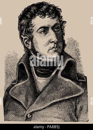 General Jean Andoche Junot (1771-1813), Duc d'Abrantes. Museum: private Sammlung. Stockfoto