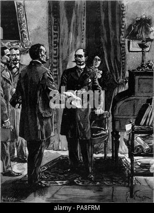 81 Ferdinand Walsin Esterhazy-la perquisition du juge Bertulus - 1898 Stockfoto