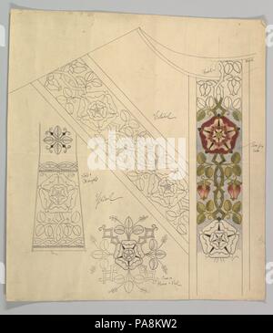 Design für Stahl und Maniple. Künstler: Ernest Geldart (Briten, London 1848-1929). Maße: Blatt: 19 3/4 x 18 in. (50,2 x 45,7 cm). Datum: Ende des 19. Anfang des 20. Jahrhunderts. Museum: Metropolitan Museum of Art, New York, USA. Stockfoto