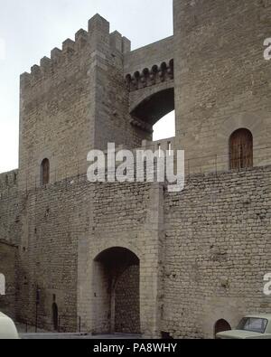 PUERTA DE SAN NICOLAS DE LA MURALLA. Ort: Außen, SPANIEN. Stockfoto