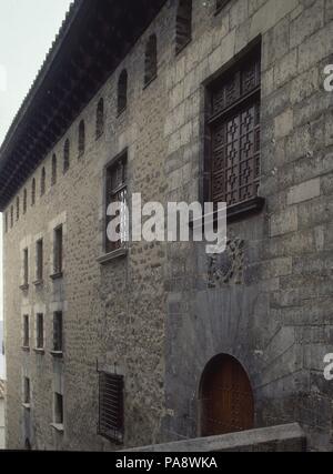 ANTIGUO PALACIO DEL CARDENAL RAM CONSTRUIDO EN EL SIGLO XV RECONVERTIDO EN HOTEL. Lage: Palacio del Rey Don Jaime, MORELLA, Castellón, Spanien. Stockfoto