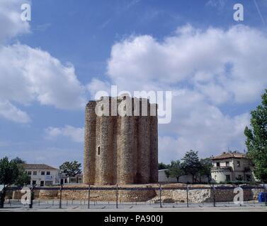 Exterieur - CASTILLO MITTELALTERLICHE. Lage: CASTILLO, nähe DE SALVANES, MADRID, SPANIEN. Stockfoto