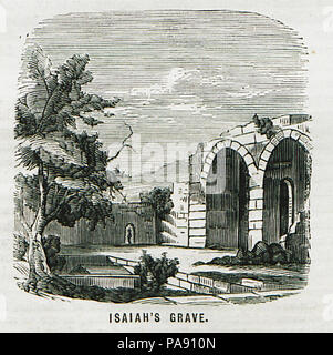 127 Jesajas Grab - Ainsworth William Francis - 1870 Stockfoto
