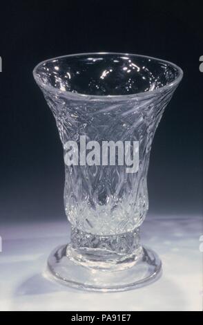 Jelly Glas. Kultur: Amerikanische oder Britische. Abmessungen: H. mit 3 3/4 in. (9,5 cm). Datum: 1785-1825. Museum: Metropolitan Museum of Art, New York, USA. Stockfoto