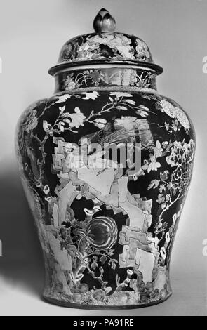 Mixbecher mit Deckel. Kultur: China. Abmessungen: H. 25 in. (63,5 cm). Museum: Metropolitan Museum of Art, New York, USA. Stockfoto