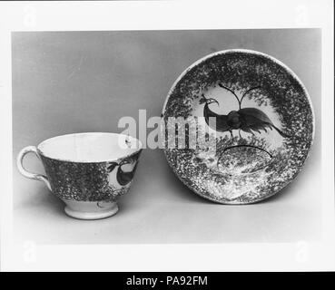 Cup. Kultur: Britische. Abmessungen: 2 x 3-in. (5,1 x 7,6 cm). Datum: 1800-1830. Museum: Metropolitan Museum of Art, New York, USA. Stockfoto