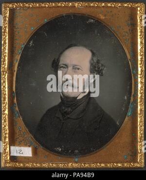 William Langenheim. Künstler: William Langenheim (Amerikanische, geboren in Deutschland, Schöningen 1807-1874). Abmessungen: Bild: 7,1 x 5,9 cm (2 13/16 x 2 5/16 in.) Rahmen: 8,4 x 7,1 cm (3 5/16 x 2 13/16 in.). - Foto: W. & F. Langenheim (American, 1843-1874) aktiv. Datum: Ca. 1853-55. Museum: Metropolitan Museum of Art, New York, USA. Stockfoto