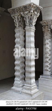 Abacus. Kultur: Französisch. Abmessungen: Insgesamt: 4 3/4 x 14 x 23 cm. (12,1 x 35,6 x 60 cm). Datum: Ende des 12. Jahrhunderts. Museum: Metropolitan Museum of Art, New York, USA. Stockfoto