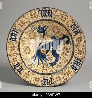 Gericht. Kultur: Spanisch. Abmessungen: Insgesamt: 14. (35,6 cm). Datum: 1425-1450. Museum: Metropolitan Museum of Art, New York, USA. Stockfoto