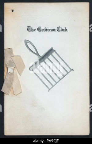 133. Jahrestag Abendessen (Besitz) der American Football Club (at) "DAS ARLINGTON," ((Hotel)) (NYPL Hades -269921-474571) Stockfoto