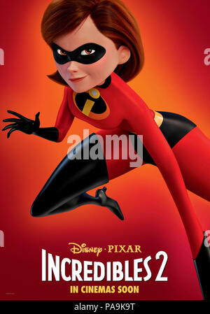 Erscheinungsdatum: Juni 15, 2018 Title: Incredibles 2 STUDIO: Pixar Regie: Brad Bird PLOT: Bob Parr (Mr. Unglaubliche) ist an der linken Seite für Klinke-klinke zu kümmern, während Helen (elastigirl) ist die Welt zu retten. In den Hauptrollen: Poster Art (Credit Bild: © Pixar/Entertainment Bilder) Stockfoto