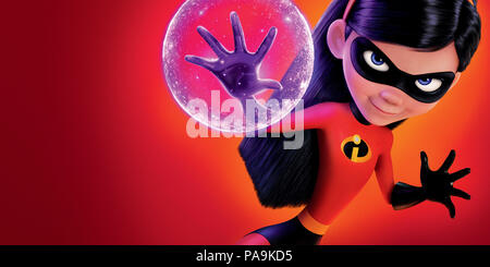 Erscheinungsdatum: Juni 15, 2018 Title: Incredibles 2 STUDIO: Pixar Regie: Brad Bird PLOT: Bob Parr (Mr. Unglaubliche) ist an der linken Seite für Klinke-klinke zu kümmern, während Helen (elastigirl) ist die Welt zu retten. In den Hauptrollen: Poster Art (Credit Bild: © Pixar/Entertainment Bilder) Stockfoto