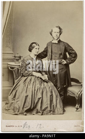 Hudson Taylor, Gründer der China Inland Mission, und seiner Frau, Maria Taylor, c 1865 in London, England. Stockfoto