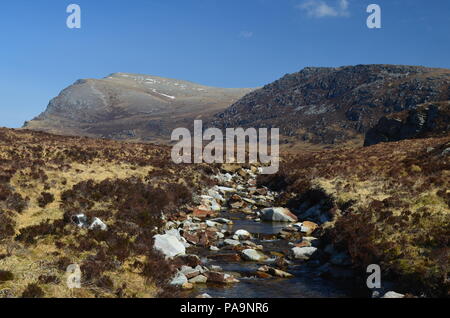 Ein Blick auf den Gipfel des Berges Ben hoffen, Schottland Stockfoto