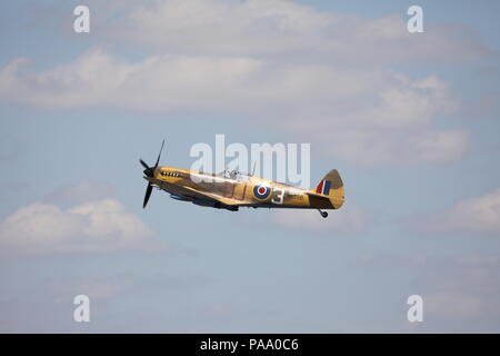 Hawker Hurricane IIc Fairford RIAT Sonntag, dem 15. Juli 2018 Militär Flugzeug Royal International Air Tattoo RAF 100 MK 356 Stockfoto