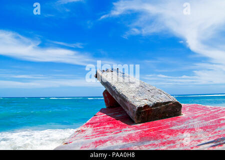 Fischer Boote auf Guandolio Strand Stockfoto