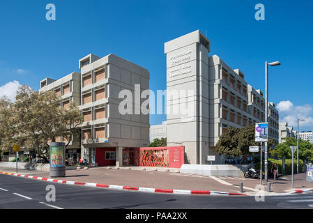 Israel, Ramat Aviv - vom 20. Juli 2018: die Universität Tel Aviv - Studentenwohnheime Einstein Campus Stockfoto