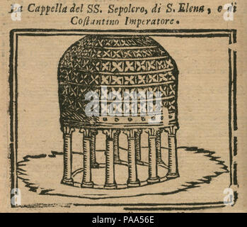 151 la Capella di SS Sepolcro, di SElena e di Costantino Imperatore - Bianco Noe - 1600 Stockfoto